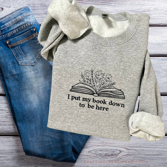 Liz Creations: I put my book down to be here