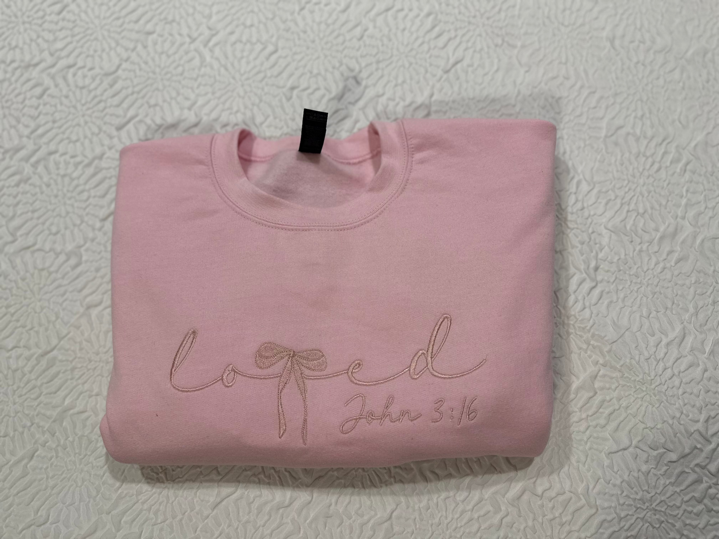 Liz Creations: LOVED Crewneck Sweatshirt