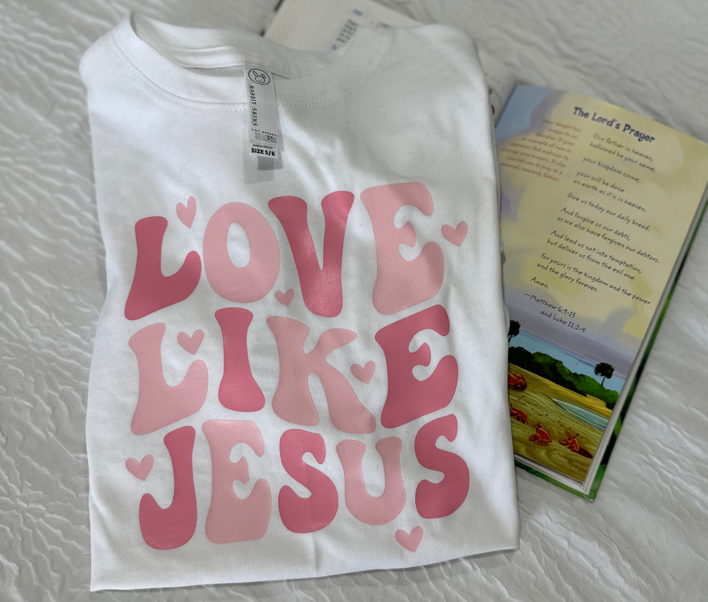 Short Sleeve Kids VINYL shirt: Love Like Jesus