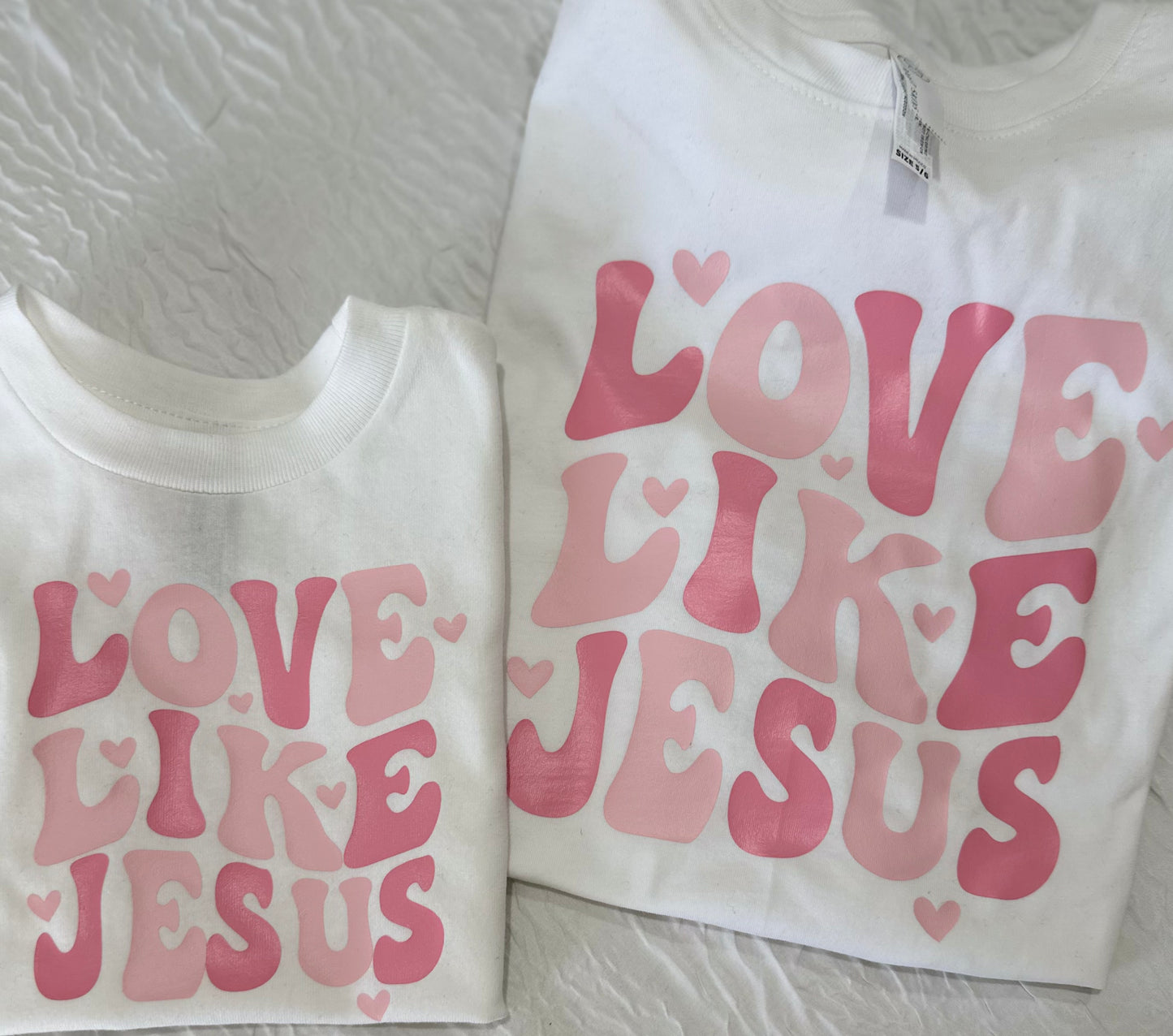 Short Sleeve Kids VINYL shirt: Love Like Jesus